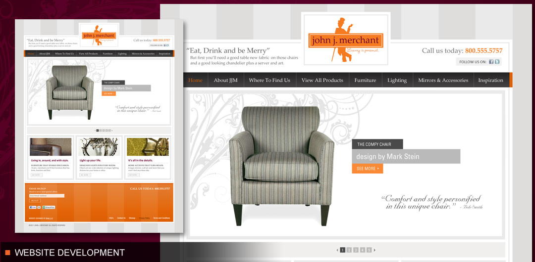 Website development for online niche retailer john j. merchant