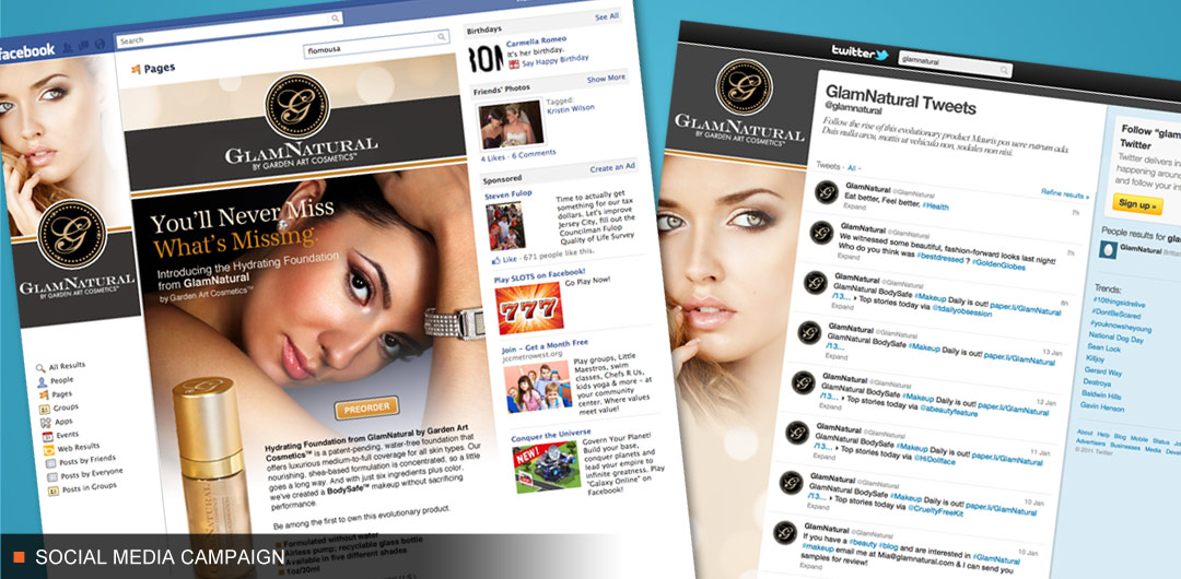 Social Media Development for cosmetics company