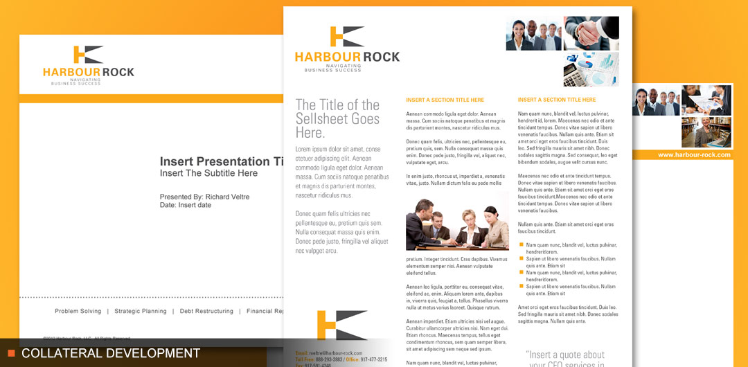 HarbourRock corporate collateral including powerpoint and sellsheet