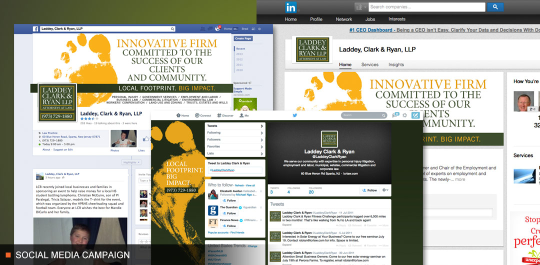 8fold social media integration for Laddey, Clark & Ryan LLP